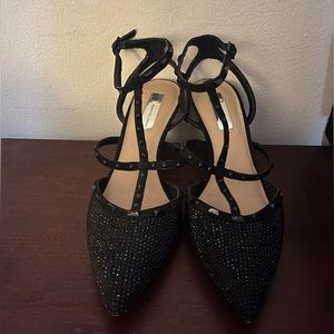 INC Black Studded Heel